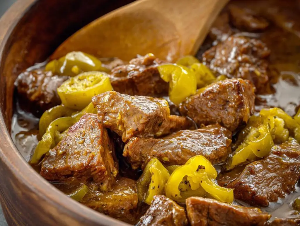Slow Cooker Mississippi Steak