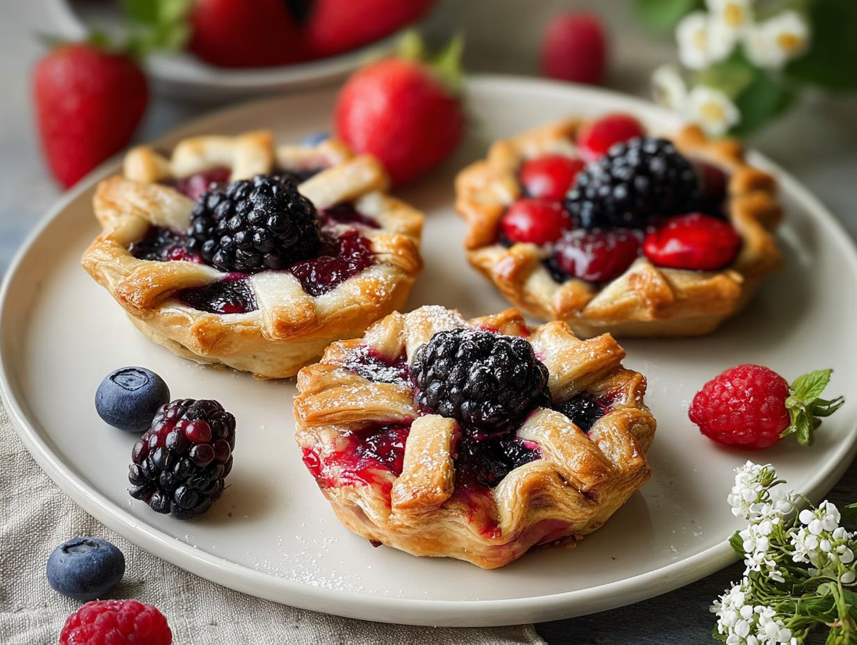 Summer Berry Mini Galettes: Easy 20 Min Prep - Summer Berry Mini Galettes - additional detail