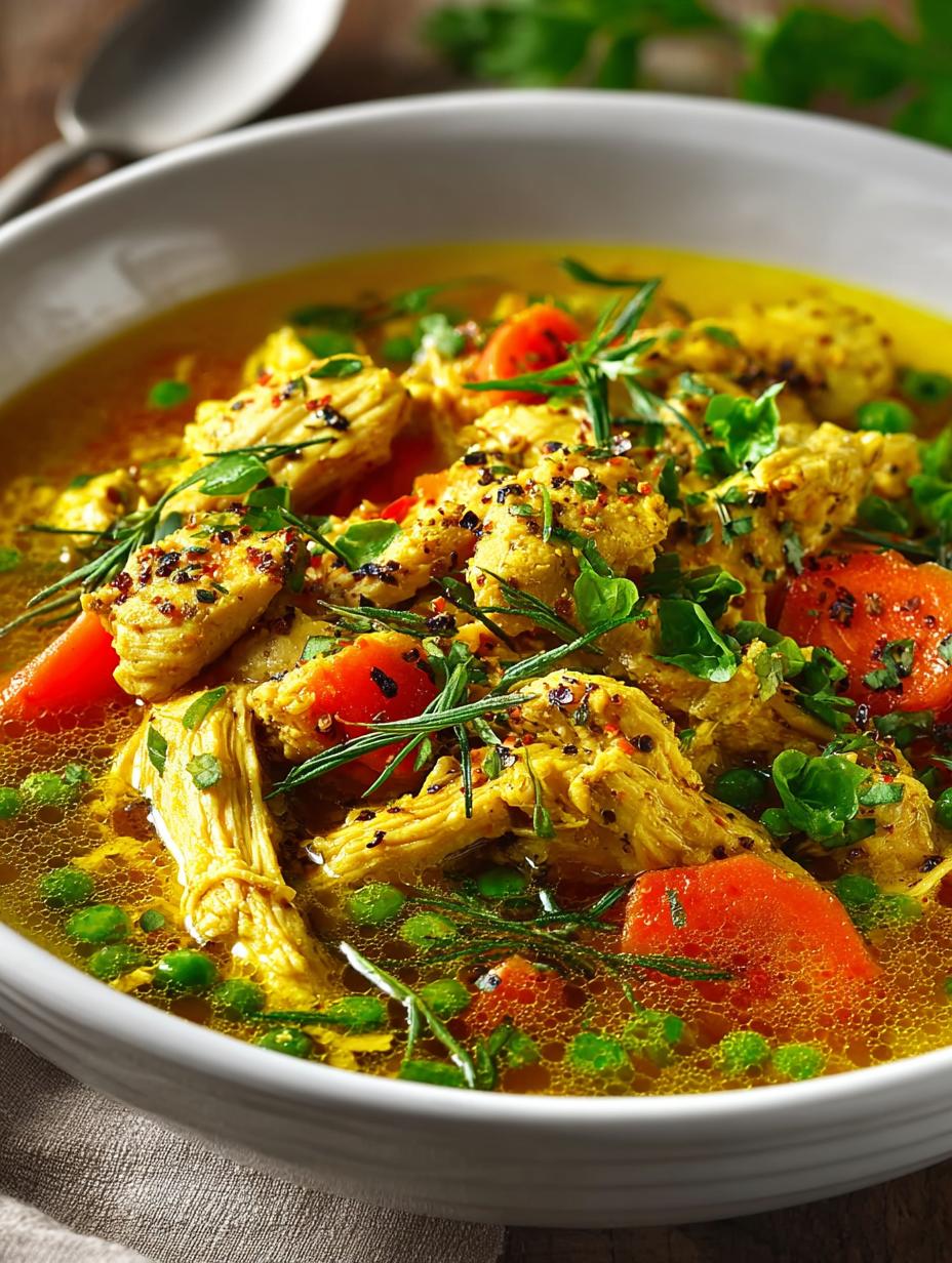 Delicious bowl of Anti Inflammatory Turmeric Chicken ready to serve
