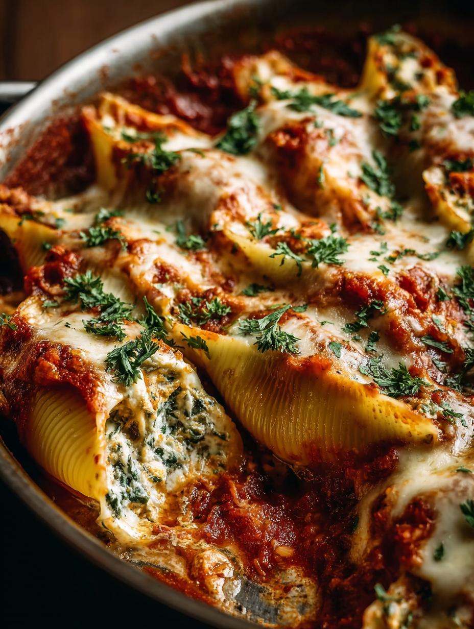 Baked Stuffed Shells Creamy