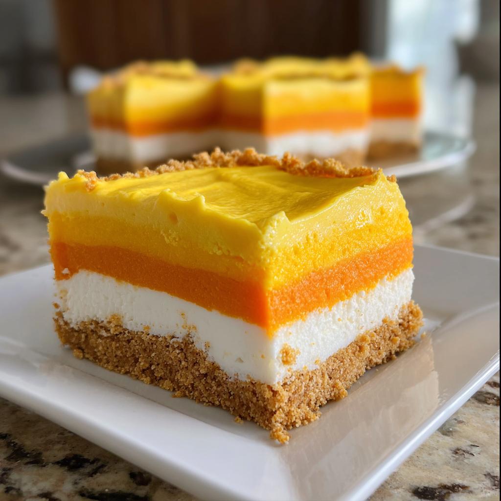 Candy Corn Lush Bake: 1 Easy Crowd-Pleaser - Candy Corn Lush Bake - additional detail