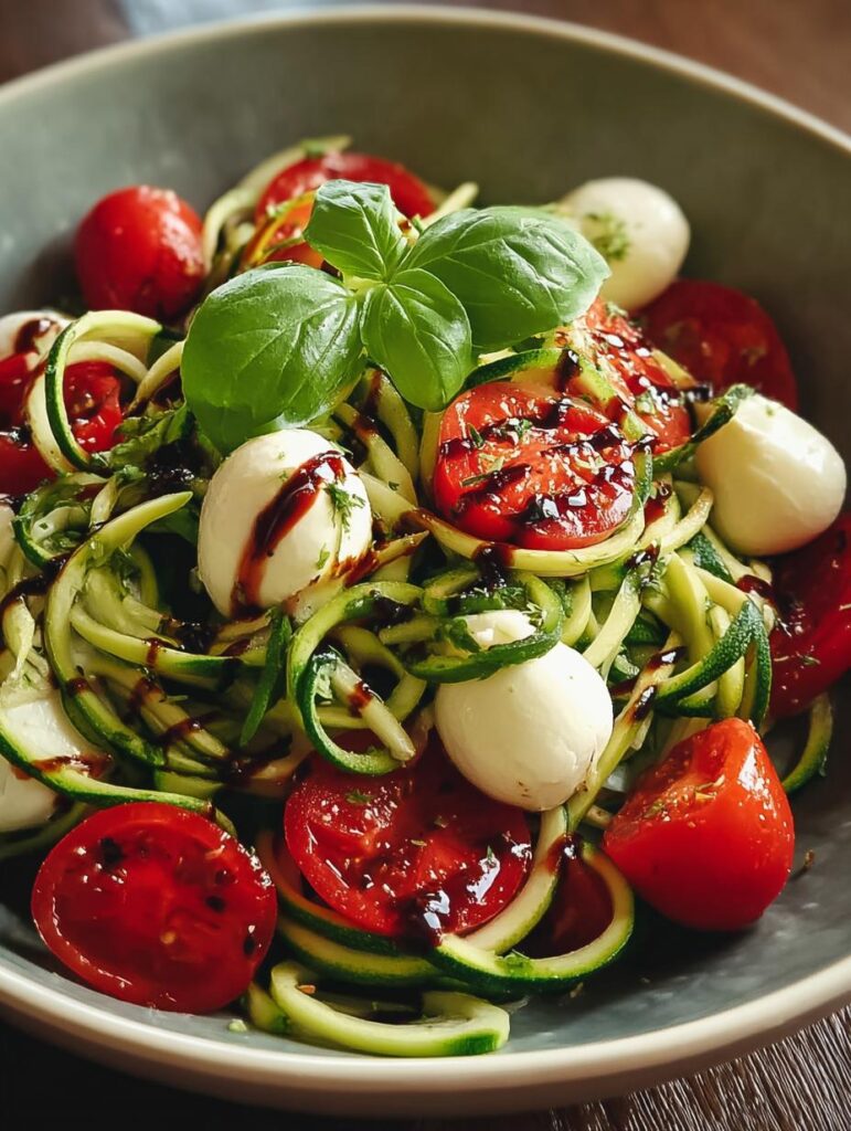 Caprese Zucchini Noodle Salad