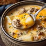Cheesy Hamburger Potato Soup