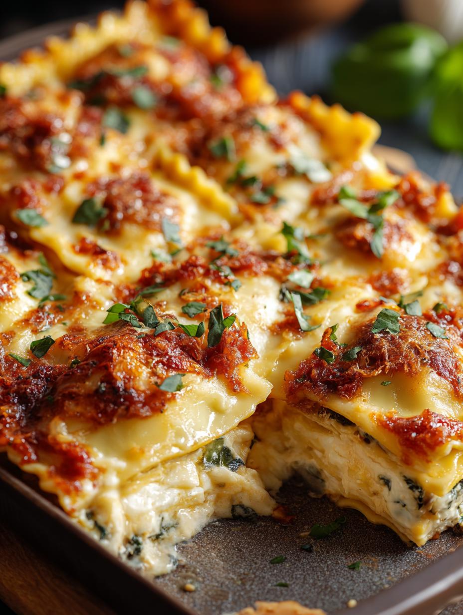 Cheesy Ravioli Bake: 1 Easy Recipe Tempts - Cheesy Ravioli Bake - additional detail