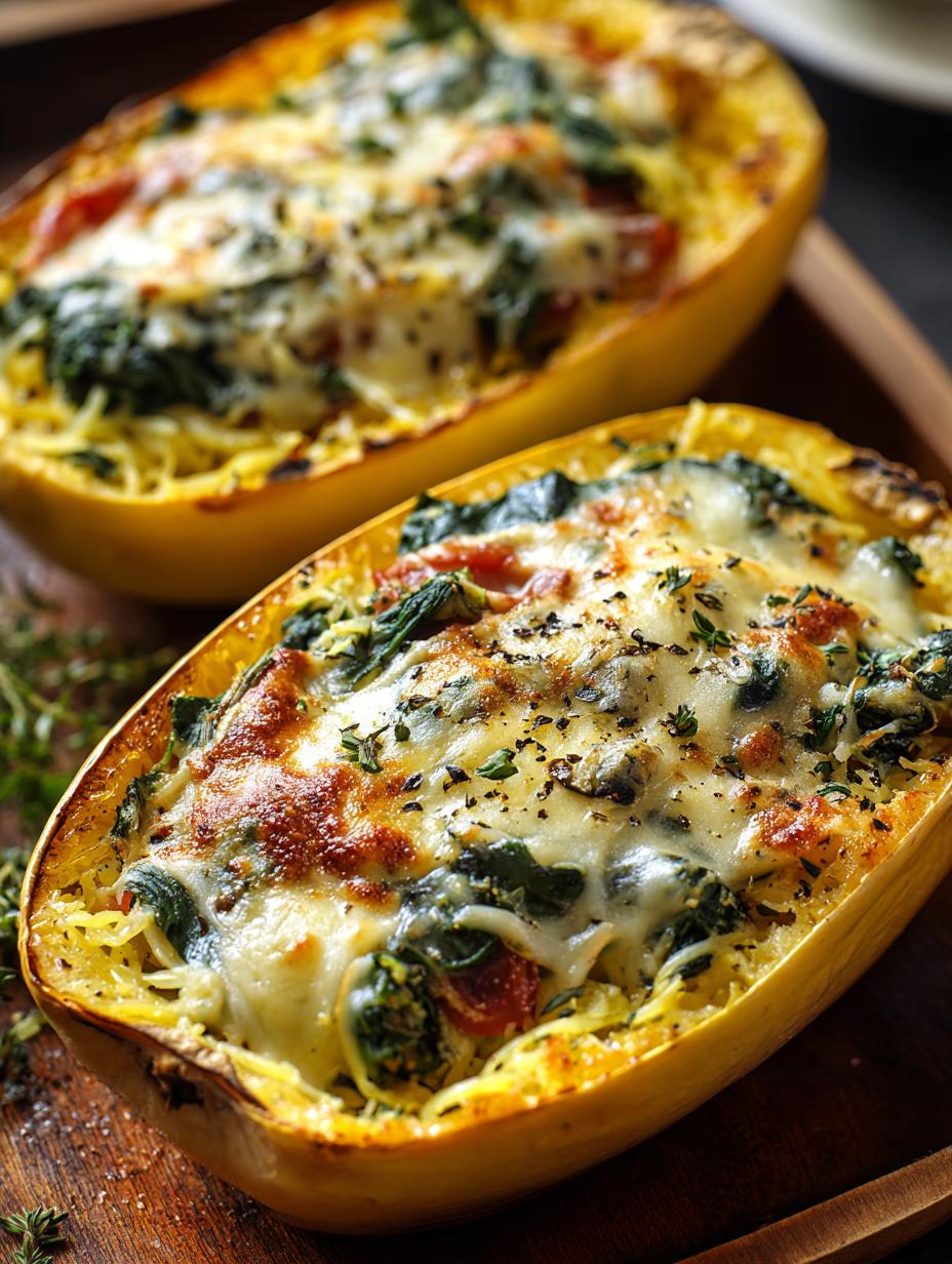 Cheesy Spinach Stuffed Spaghetti: 15 Min Prep - Cheesy Spinach Stuffed Spaghetti - additional detail