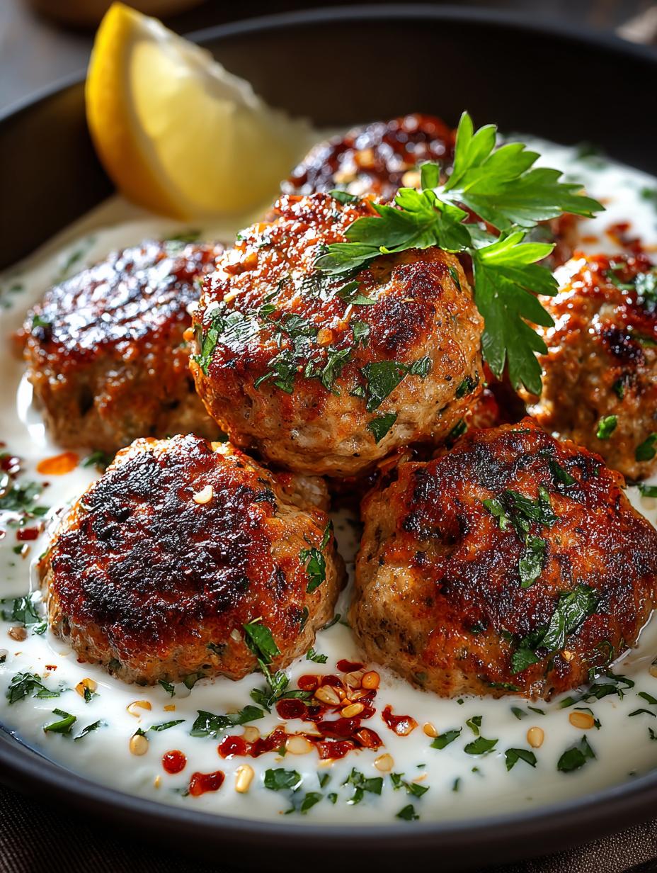 Chicken Kofta with Creamy Yogurt Sauce Delight - Chicken Kofta with Creamy - additional detail