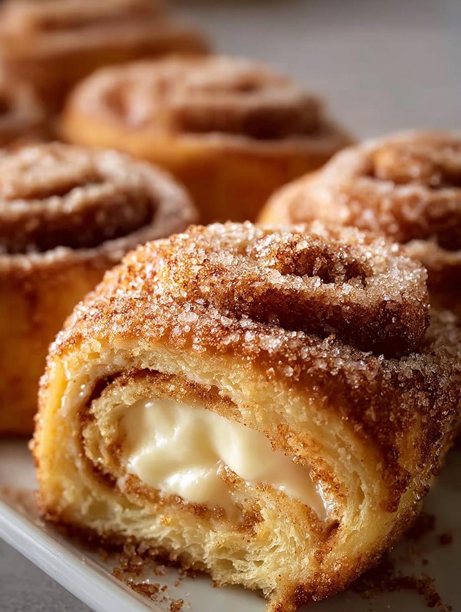 Cream Cheese Rolls: 1 Easy Magic Recipe - Cream Cheese Cinnamon Sugar - additional detail