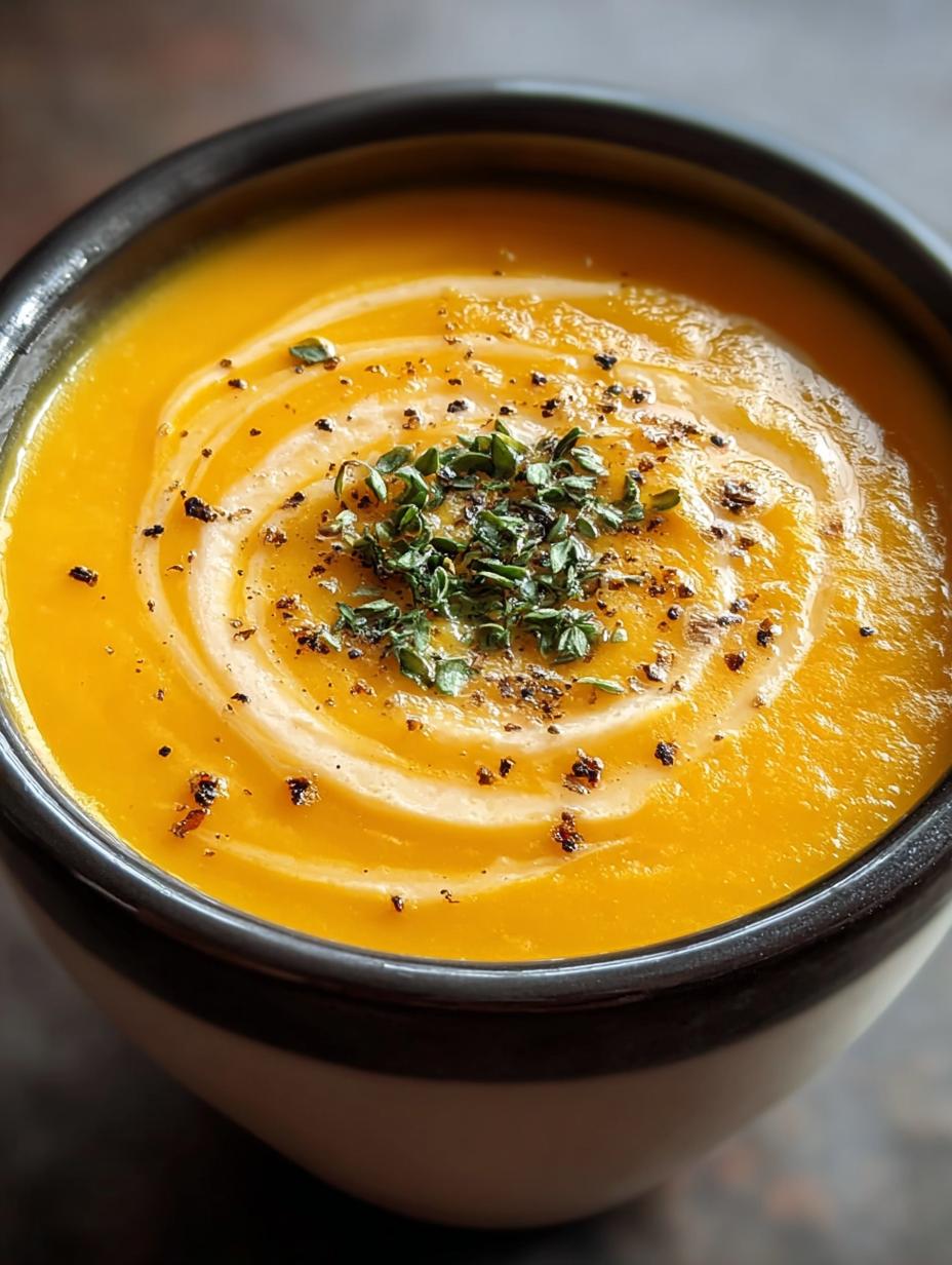Creamy Carrot Ginger Soup