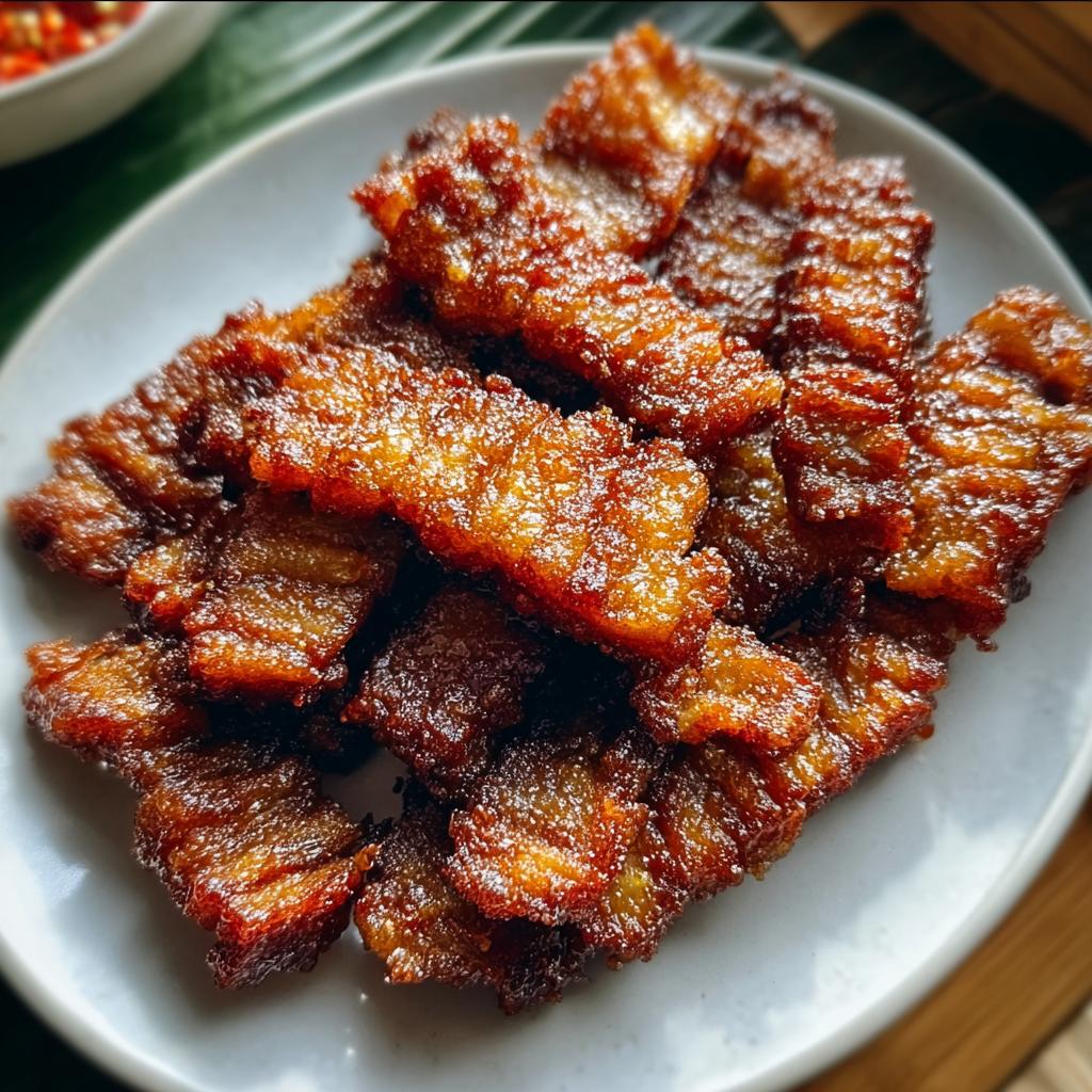 Crispy Moo Dad Deaw: Amazing Thai Snack Recipe - Crispy Moo Dad Deaw - additional detail