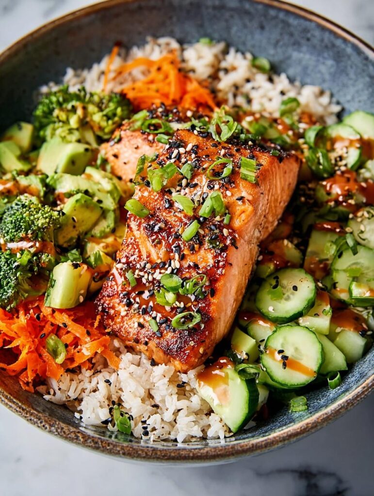 Crispy Salmon Bowls