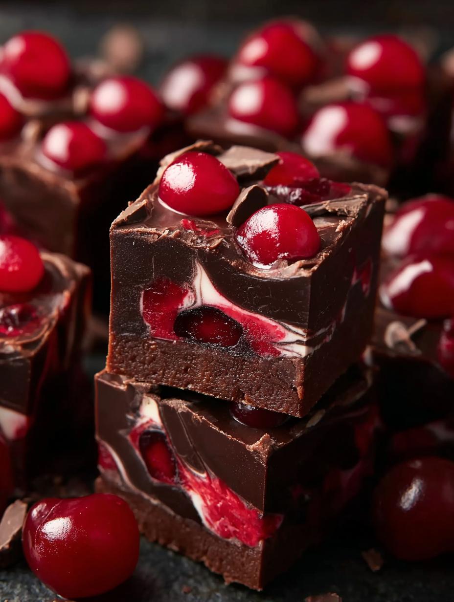 Spooky Halloween Dracula Dark Cherry Fudge Recipe - Halloween Dracula Dark Cherry - additional detail
