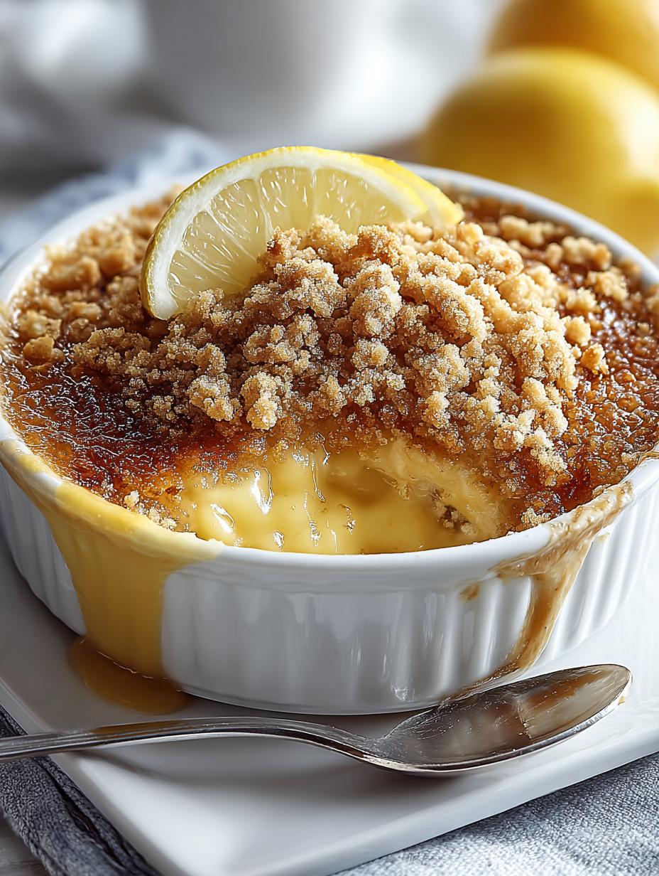 Delicious Lemon Curd Crumble Pudding Recipe to Try - Lemon Curd Crumble Pudding - additional detail