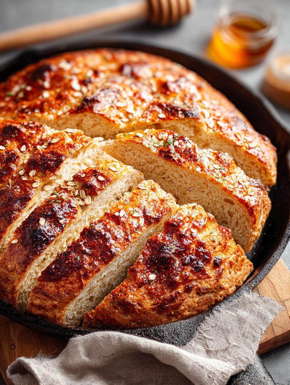 Maple Oat Skillet Bread