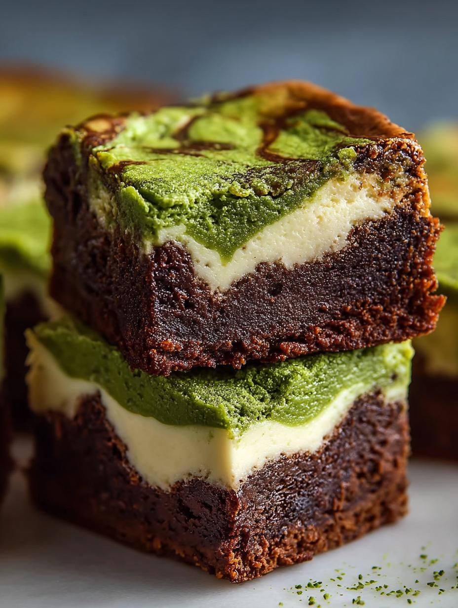 Matcha Cheesecake Swirl Brownies: A Creamy Delight to Savor - Matcha Cheesecake Swirl Brownies - main visual representation