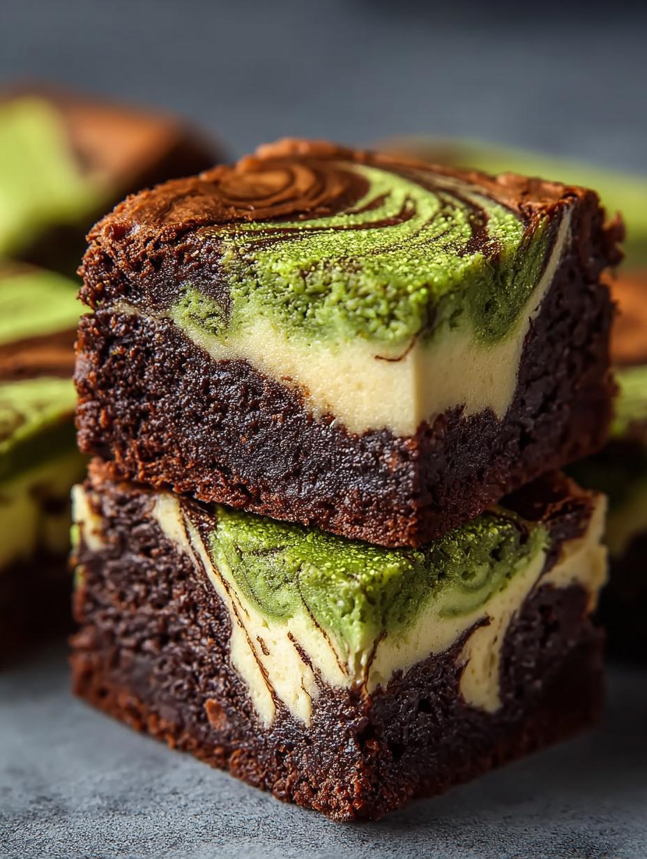 Matcha Cheesecake Swirl Brownies: A Creamy Delight to Savor - Matcha Cheesecake Swirl Brownies - additional detail