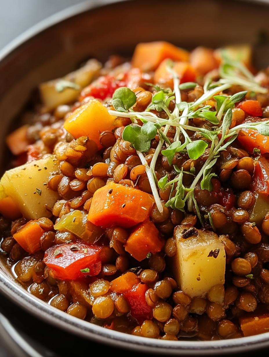 One Pot Lentil Vegetable