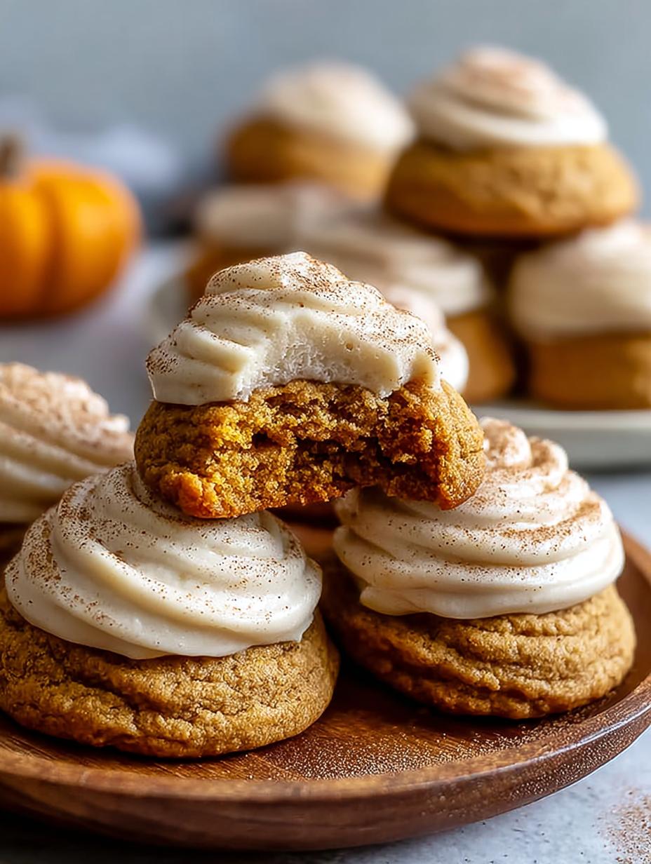 Pumpkin Cookies Fall Dessert: Best Cozy Treat - Deliciously spiced pumpkin cookies with creamy cinnamon frosting
