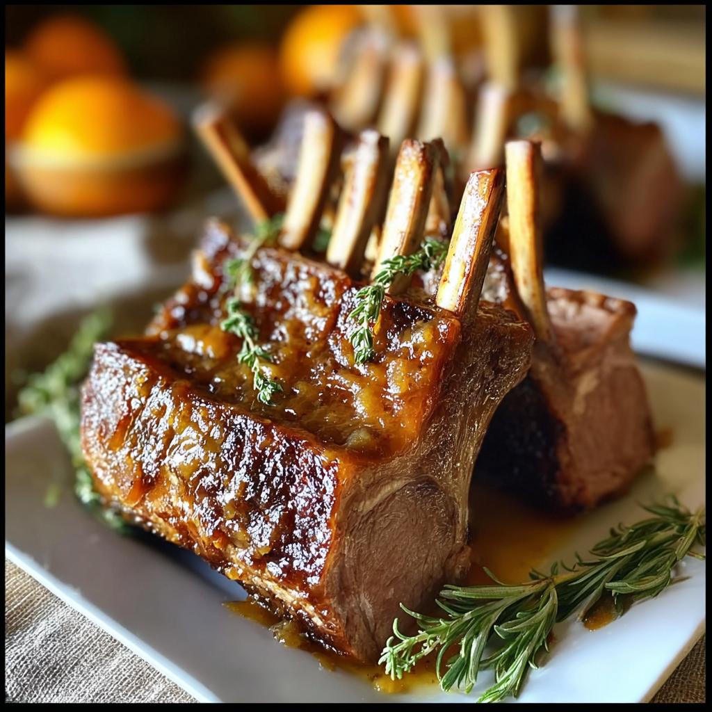 Roast Rack Lamb Apricot: Divine Glazed Recipe - Roast Rack Lamb Apricot - main visual representation
