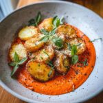Romesco Crispy Parm Potatoes