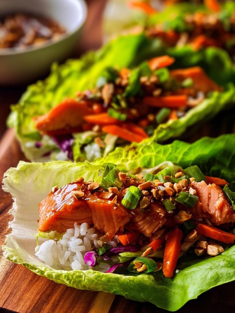 Salmon Lettuce Wraps