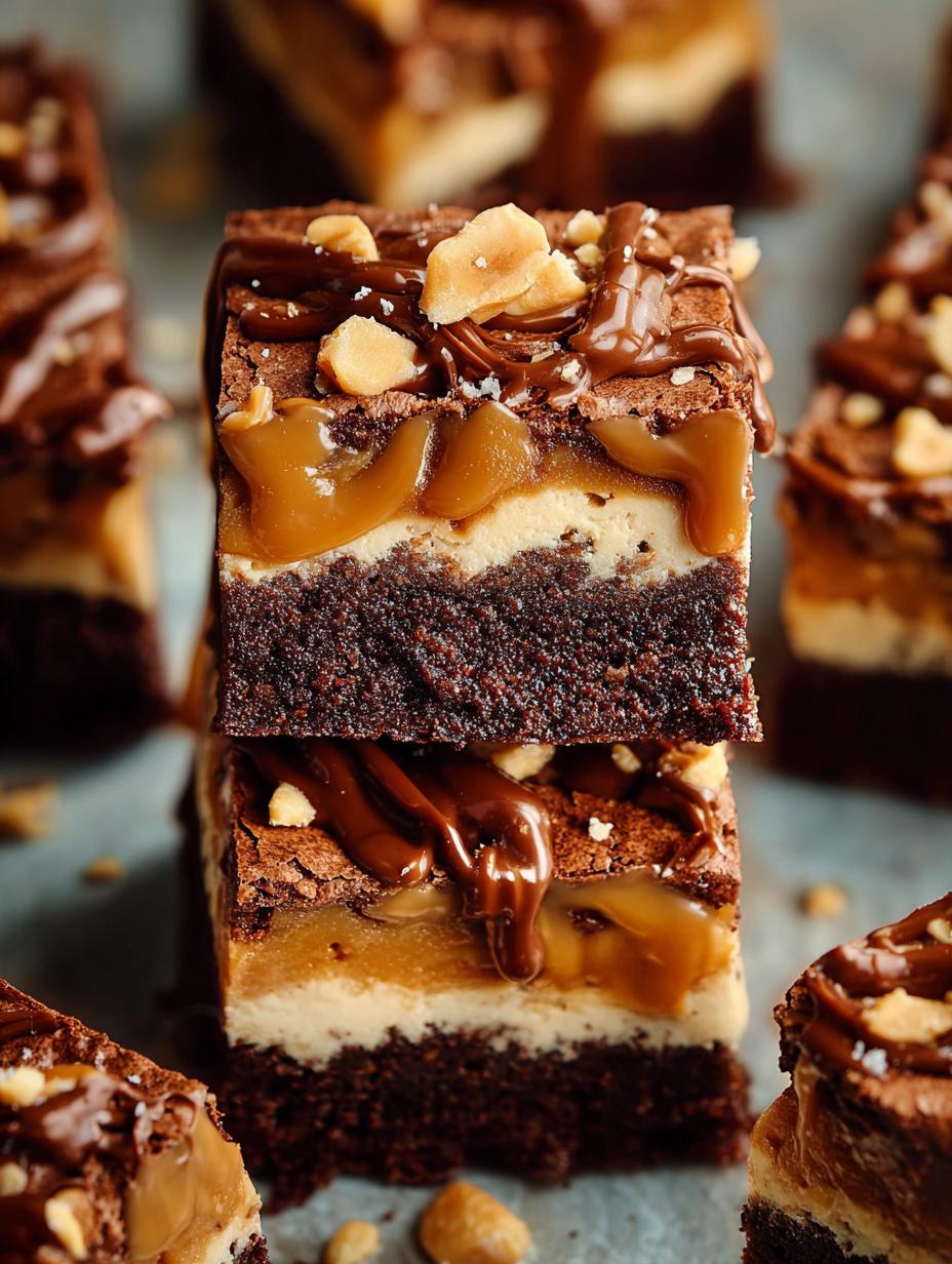 Snickers Brownie: 16 Irresistible Layers of Delight - Snickers Brownie - additional detail