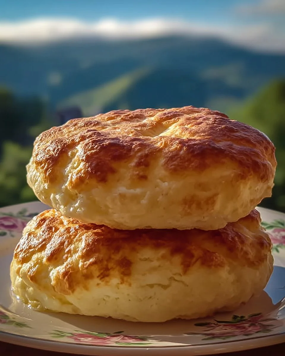 Fluffy cottage cheese cloud bread freshly baked and served with toppings.